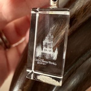 Laser etched Walt Disney world phone charm/ keychain